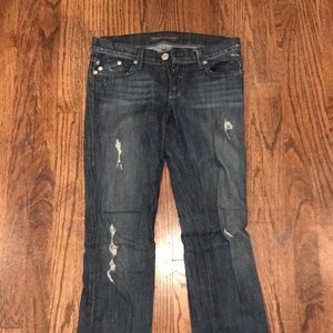 Designer distressed Boyfriend Denim
